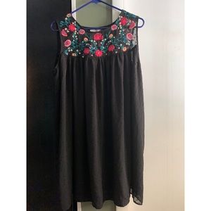 Umgee dress with floral embroidery